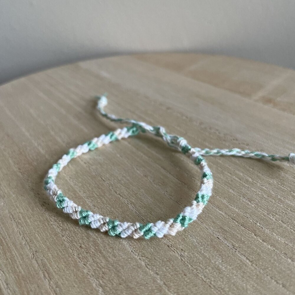 Eleanore Bracelet, anklet, trendy, comfortable, tie, embroidery thread, woven, g